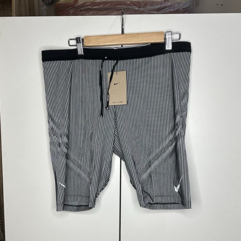 Nike AeroSwift Dri-FIT ADV Running 1/2 Length Tights Shorts Black/Grey XXL NEW